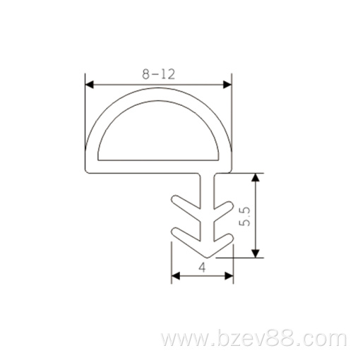 Factory Price D E P Type Rubber Seal for Door and Window Frame Heat Resistant Rubber Seal for Wood Door